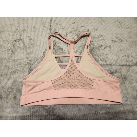 ZYIA Active Women's Grid Strappy Ladder Sports Bra Pink Size XL - Picture 2 of 3